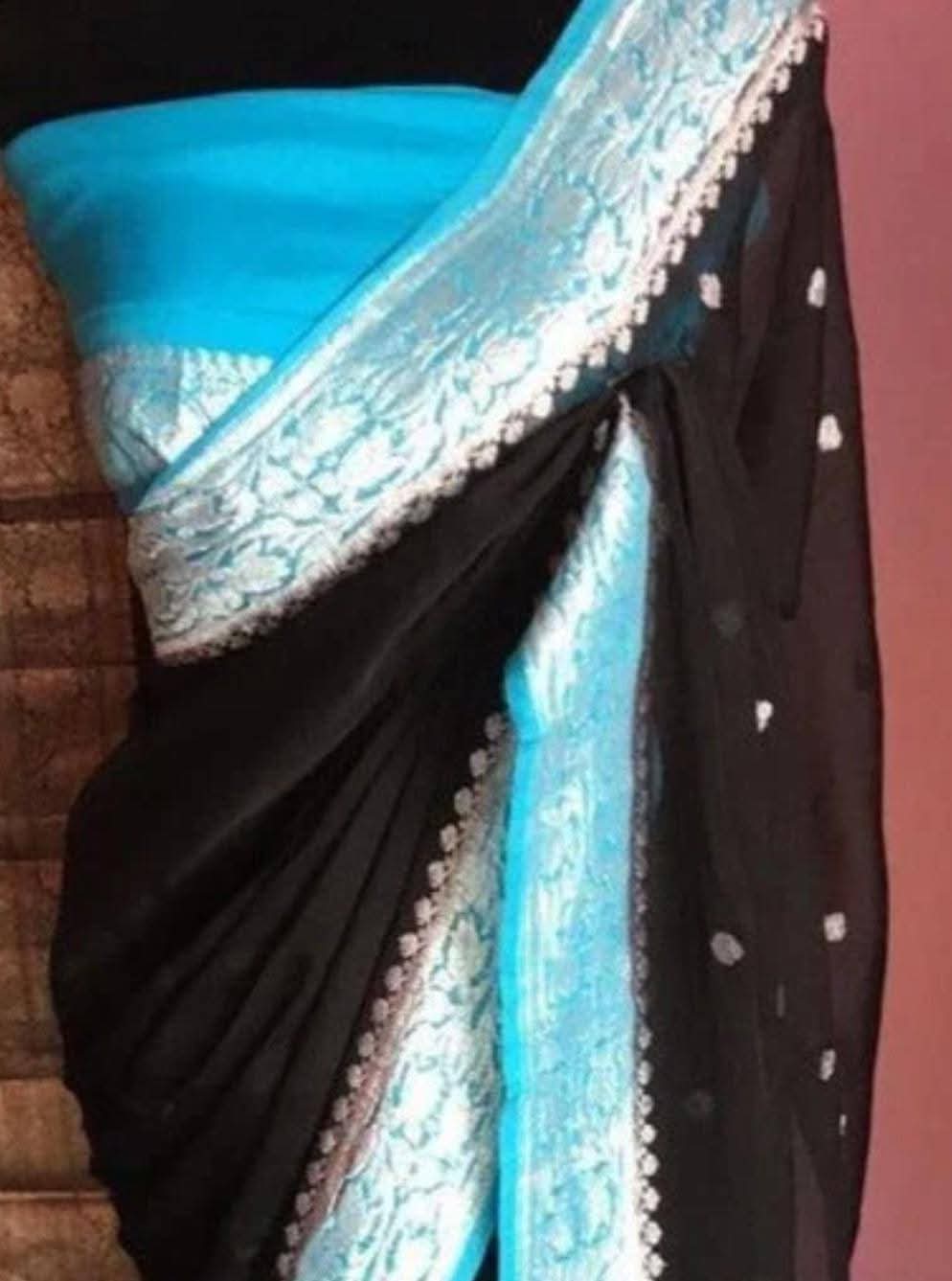 Pure Chiffon Silk Saree (SILK MARK)